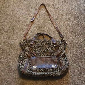 Cheetah Messenger Bag